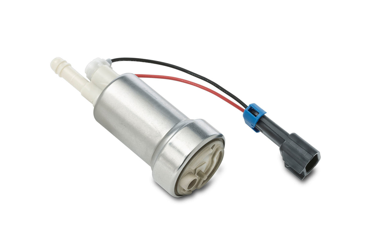 Walbro 450 lph E85 in-tank fuel pump with its wiring harness