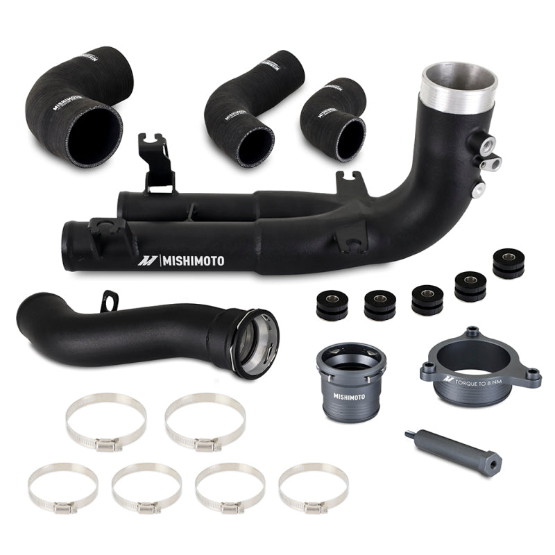 Aluminum BMW charge pipe upgrade that replaces the failure-prone factory plastic pipe