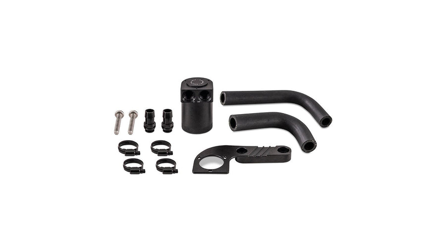 Mishimoto baffled oil catch can kit with hoses, bracket and hardware for BMW direct injection engines