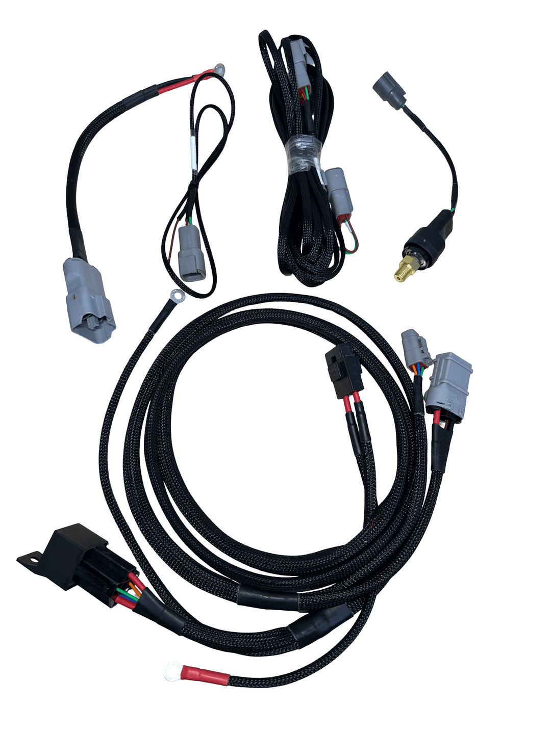 OneFastShop dual fuel pump wiring harness with relay and connectors