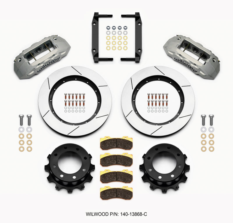 Wilwood TX6R Rear Kit 15.50in Clear Ano for 2005-2012 Ford F250/F350 4WD - OneFastShop