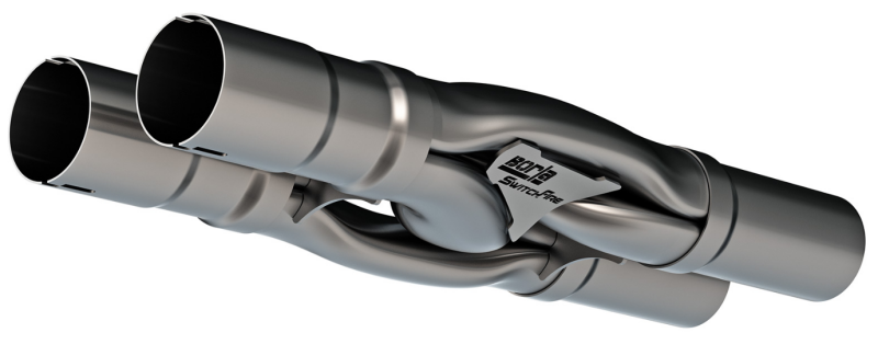 Borla SwitchFire Hydroformed Notched X-Pipe - Universal 2.5 in Inlet/Outlet