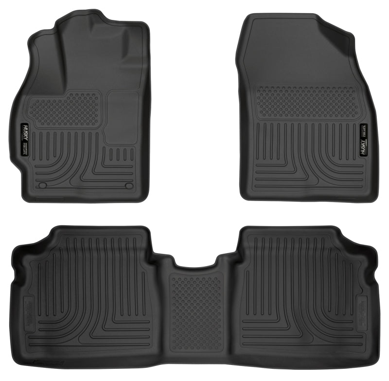 Husky Liners WeatherBeater Combo Black Floor Liners for 10-12 Toyota Prius