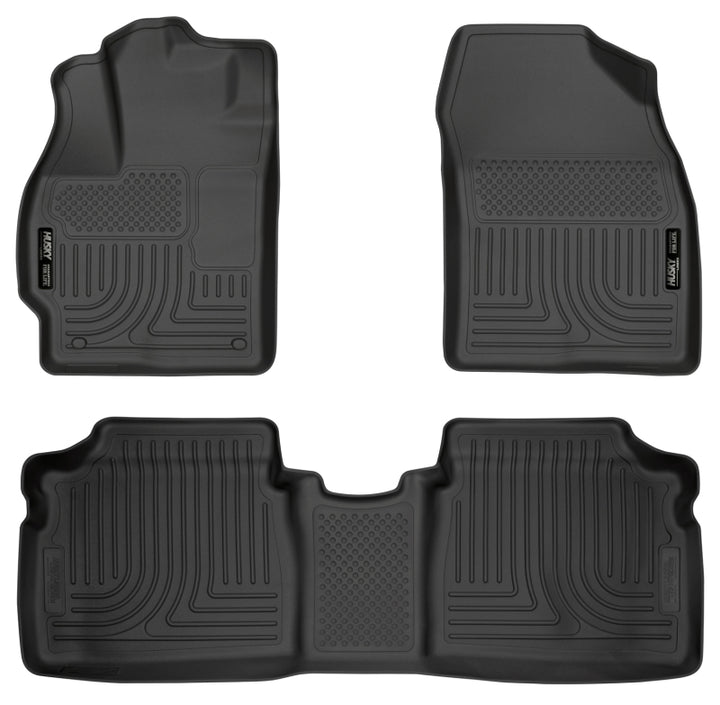 Husky Liners WeatherBeater Combo Black Floor Liners for 10-12 Toyota Prius