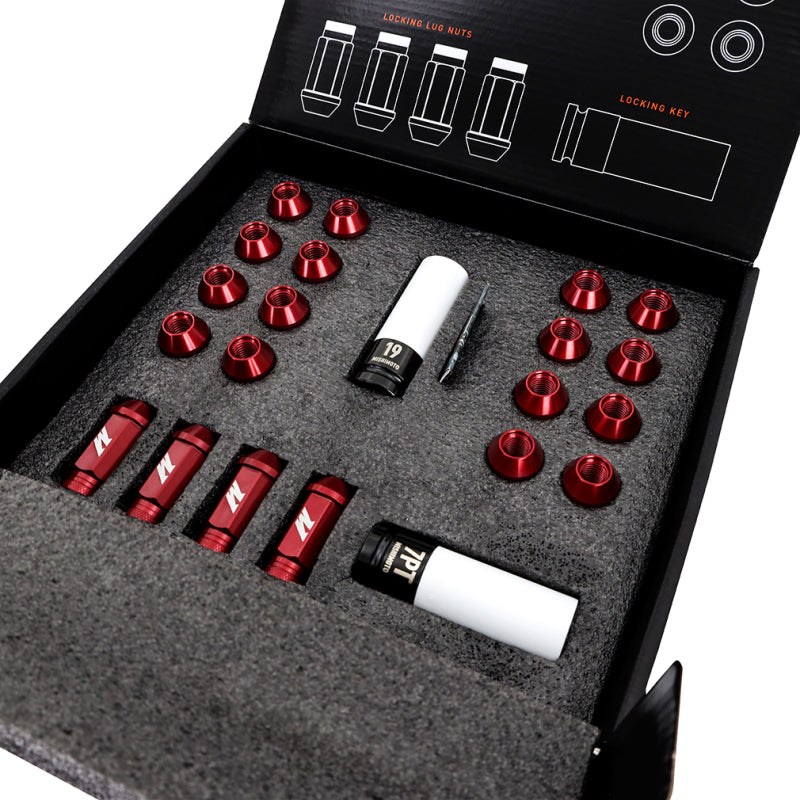 Mishimoto Aluminum Locking Lug Nuts Set Black M12x1.25 - 20pc