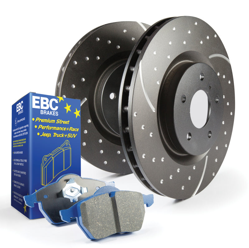 EBC S6 Bluestuff Front Brake Pad & Rotor Kit - Ford Mustang 1994-2004