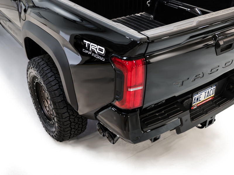 AWE Tuning Exhaust System with Dual Diamond Black Tips for 4th Gen Toyota Tacoma - OneFastShop