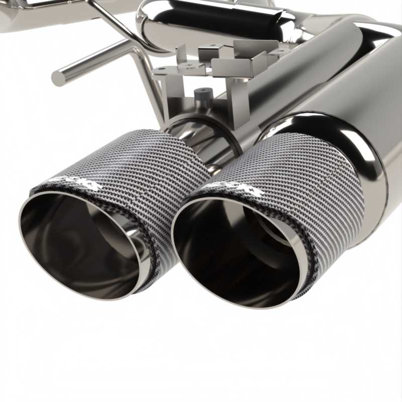 Kooks 2018–2024 Valved Shotgun Cat-Back Exhaust for Ford Mustang GT 5.0 Carbon - OneFastShop