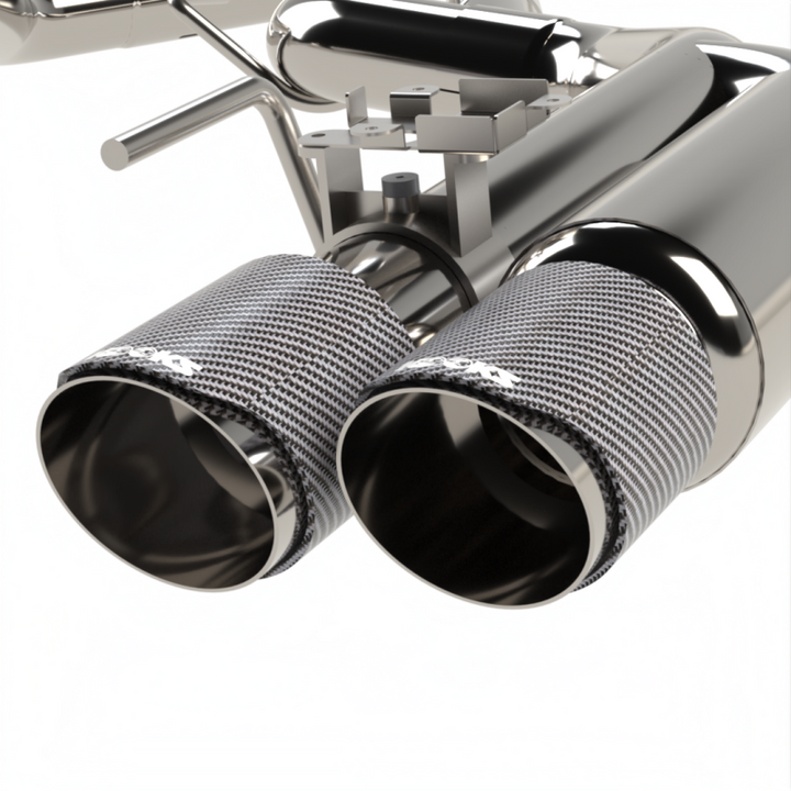 Kooks 2018–2024 Valved Shotgun Cat-Back Exhaust for Ford Mustang GT 5.0 Carbon - OneFastShop