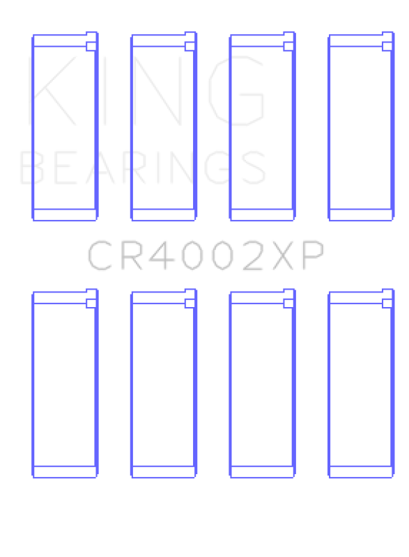 King Engine Bearings XP Tri-Metal Performance Connecting Rod Bearing Set - Size STDX for King Mazda B6/B6-T 1.6-1.8L