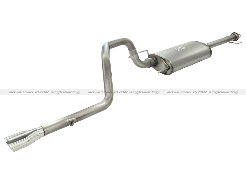 aFe MachFORCE XP Cat-Back Exhaust 4 Inch 409 Stainless Steel Oval Polished Tips 05-09 Lexus GX470 V8 4.7L