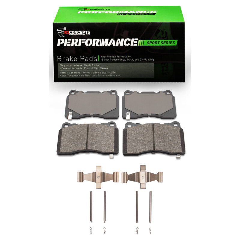 R1 13-17 Subaru WRX STI Front R1 Performance Sport Pads And Hardware Kit