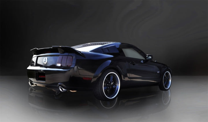 Corsa Polished Sport Axle-Back Exhaust for 2005-2010 Ford Mustang Shelby GT500 5.4L V8
