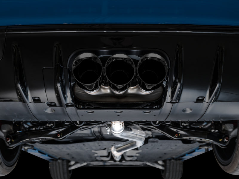 AWE Tuning Touring Edition Exhaust with Triple Diamond Black Tips for 2023 Honda Civic Type R