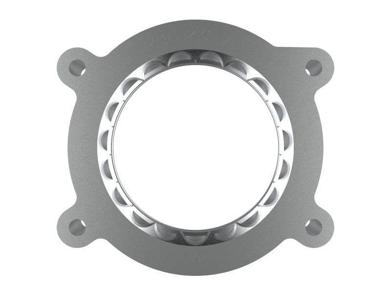 aFe 2020 Vette C8 Silver Bullet Aluminum Throttle Body Spacer with Factory Intake Only – Silver