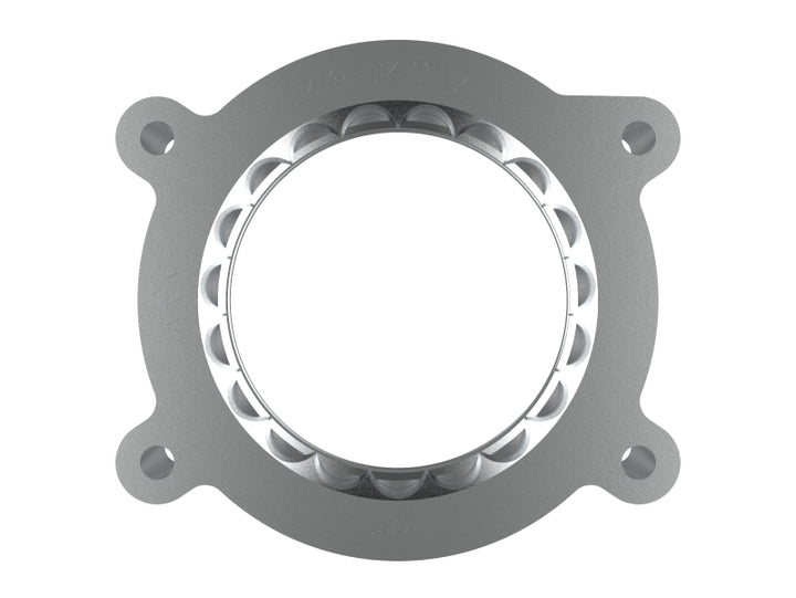 aFe 2020 Vette C8 Silver Bullet Aluminum Throttle Body Spacer with Factory Intake Only – Silver