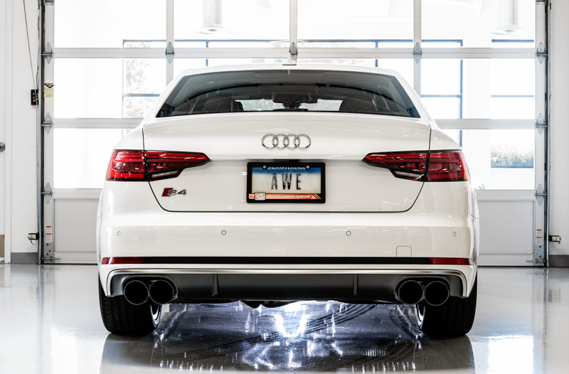 AWE Tuning Audi B9 S5 Sportback SwitchPath Exhaust - Non-Resonated (Black 102mm Tips).