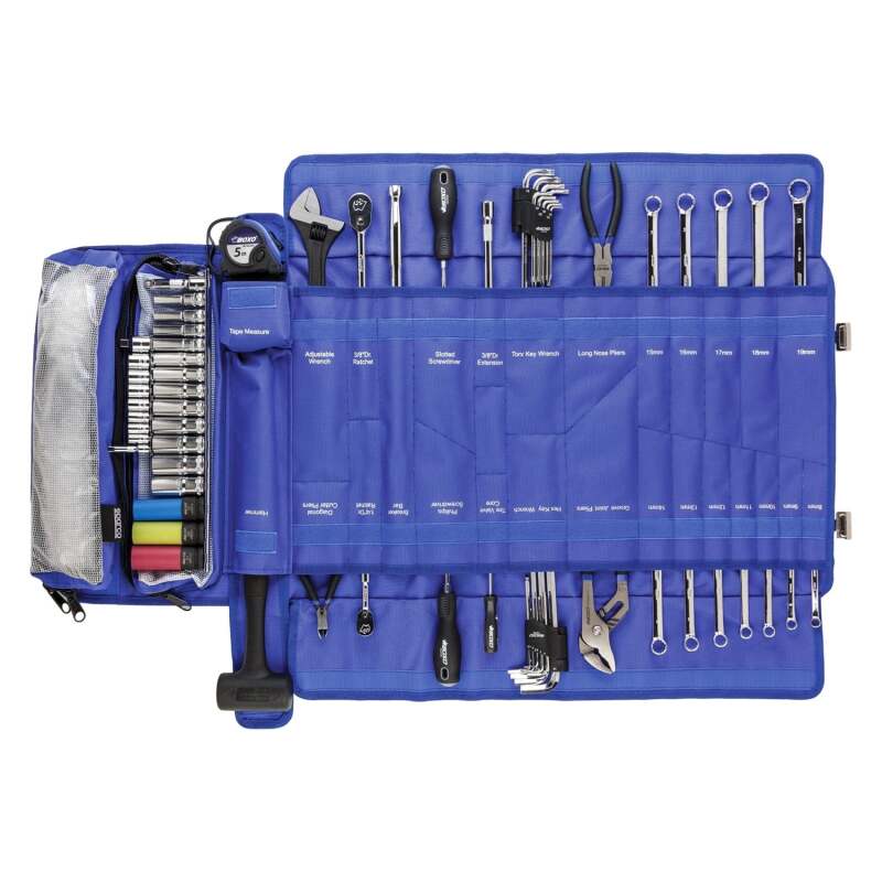 Sparco Trackside Tool Roll - With 68-Piece Mechanic Tool Set, image 2