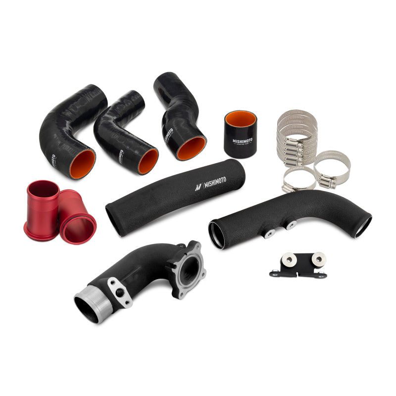 Mishimoto Silver Cooler Intercooler & Pipe Kit - Toyota GR Corolla 2023-2025 - Black Pipes, image 2