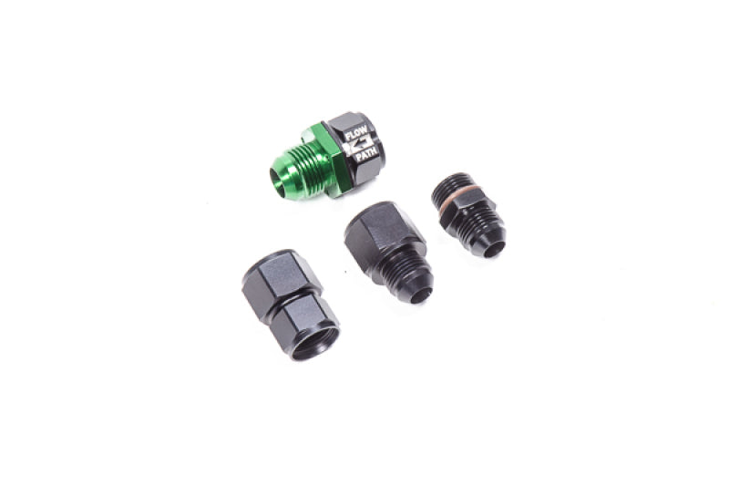 Radium Engineering Universal Check Valve Kit 8AN In-Line Design with Adapter Fittings for Various Hose Sizes