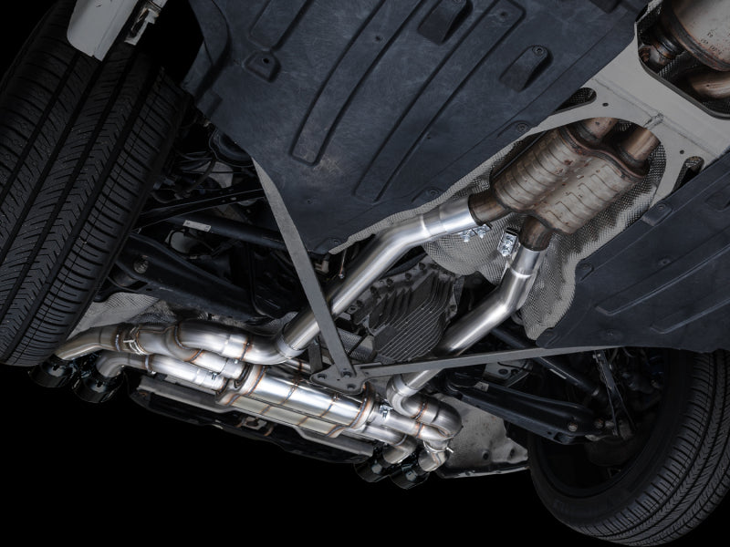 AWE Tuning Axle-Back Exhaust SwitchPath 2020-2025 BMW X3 M/M Comp (F97) AWD Diamond Black Tips