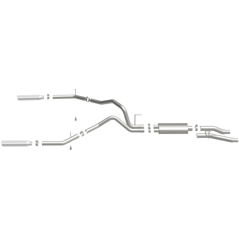 Magnaflow Exhaust System with Dual Split Rear Exit - 09 Ford F-150 EC-CC/SB