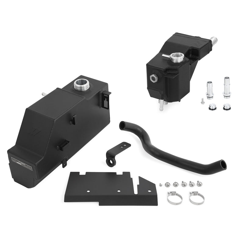 Mishimoto Powerstroke Expansion Tank Kit - Micro-Wrinkle Black for 11-19 Ford