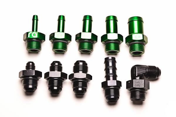 Radium Engineering Hose Barb Adapter 1-1/4in ID Hose, 1/4 NPT Port - Green