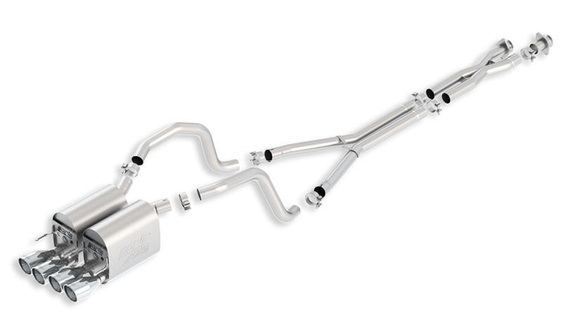 Borla ATAK Cat-Back Exhaust - Chevrolet Corvette 2005-2008 - Chrome Tips