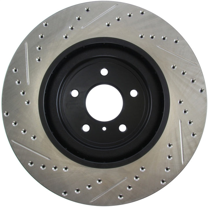 StopTech SportStop Slotted & Drilled Front Left Rotor for Infiniti G37 / Nissan 370Z - OneFastShop