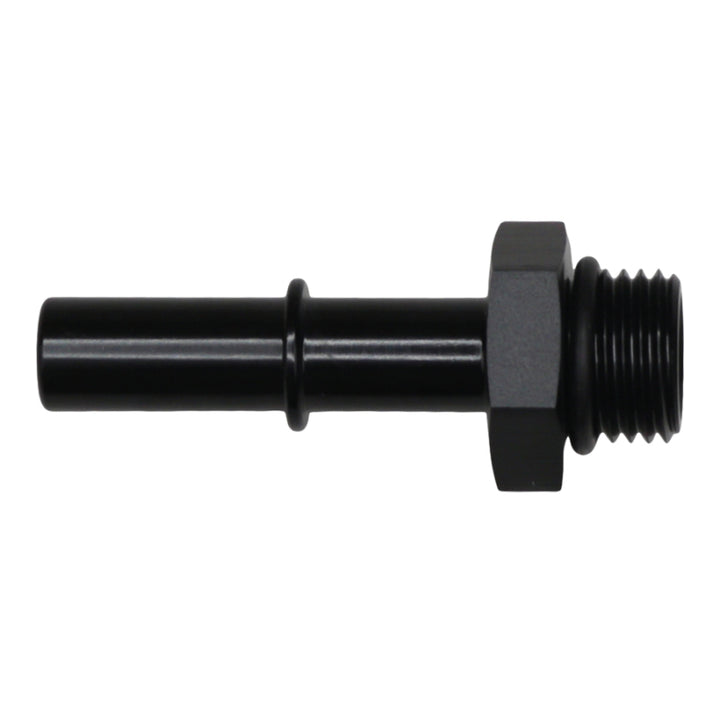 DeatschWerks 6AN ORB Male to 3/8 in Male EFI Quick Connect Adapter - Matte Black