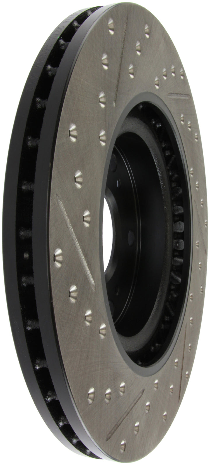 StopTech Slotted & Drilled Left Front Rotor for 02-06 Acura RSX Type S & 06-09 Honda Civic Si - OneFastShop