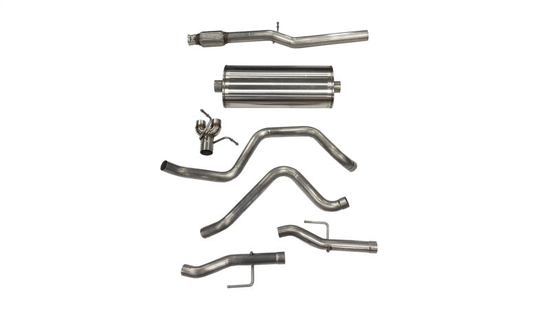 Corsa Cat-Back Exhaust System 3in Dual Rear Exit - Chevy Silverado 5.3L (2019-2024) - OneFastShop