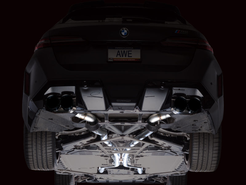 AWE Tuning BMW G90/G99 M5 Track Edition Cat-Back Exhaust Diamond Black Tips