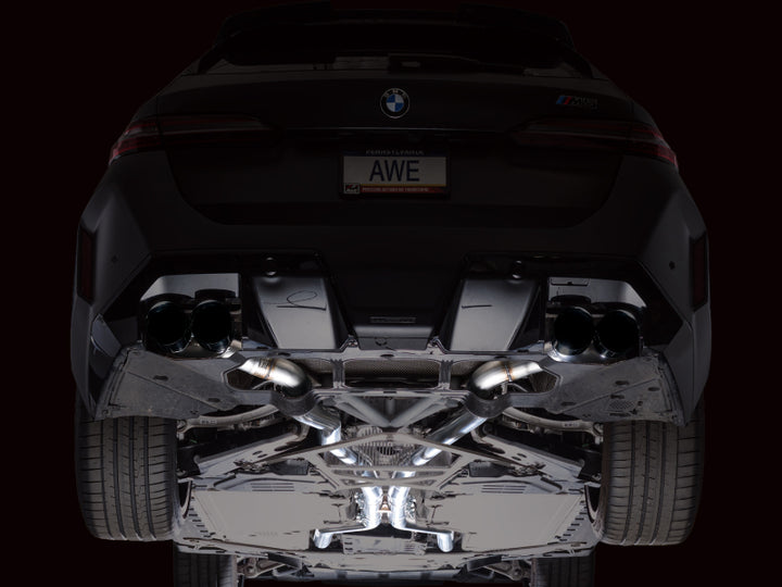 AWE Tuning BMW G90/G99 M5 Track Edition Cat-Back Exhaust Diamond Black Tips