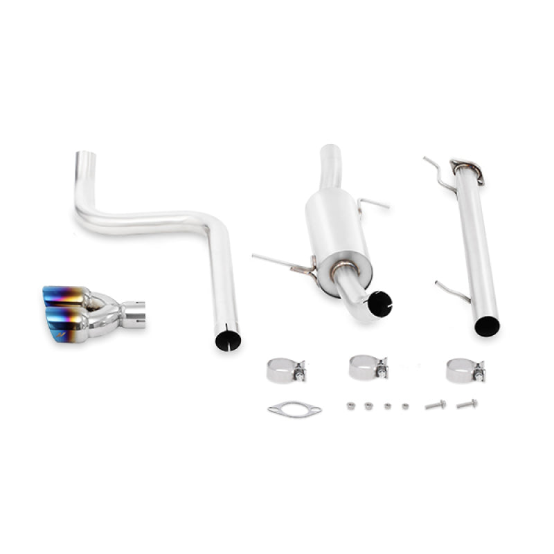 Mishimoto Cat Back Exhaust 2.5in SS Burnt Ti 14-16 FiestaST - OneFastShop