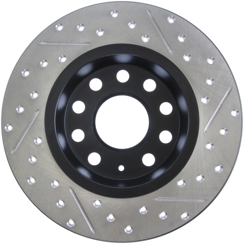 StopTech Slotted & Drilled Sport Brake Rotor for Audi, Volkswagen Models 2010-2022 - OneFastShop