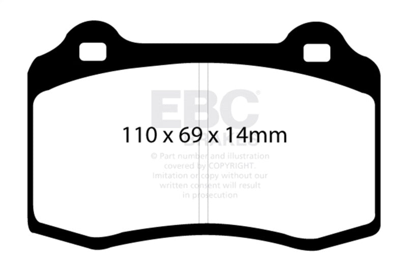 EBC Bluestuff Front Brake Pads for 96-00 Lotus Esprit Turbo 2.0 Turbo GT3