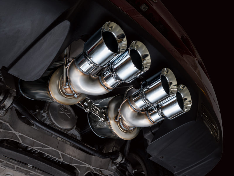 AWE Tuning Touring Edition Axle-Back Exhaust - Chevrolet Corvette C6 2005-2008 - Chrome Silver Tips, image 2