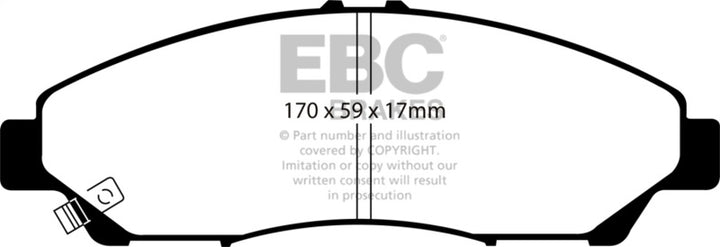 EBC Front Greenstuff Brake Pads 07-13 Acura MDX 3.7 - OneFastShop