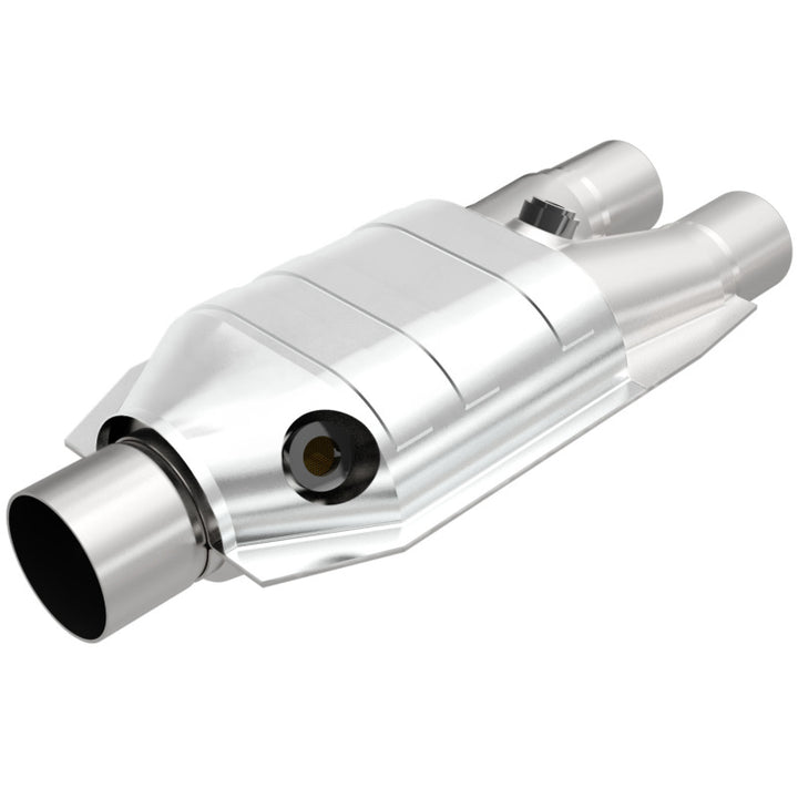 Magnaflow Universal Catalytic Converter 2.5 Inch Single Dual O2 Sensor Port Stainless Steel EPA Compliant - OneFastShop