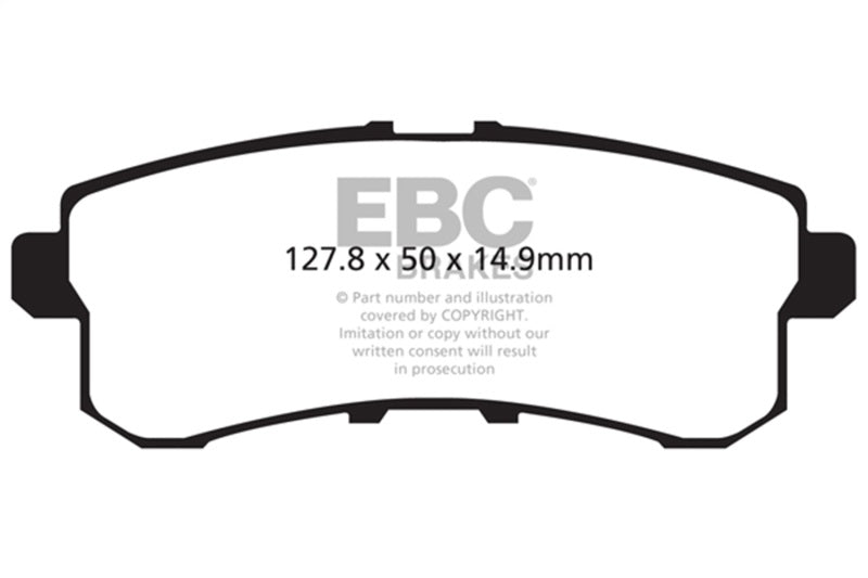EBC Yellowstuff Rear Brake Pads for 11-13 Infiniti QX56 5.6 - OneFastShop