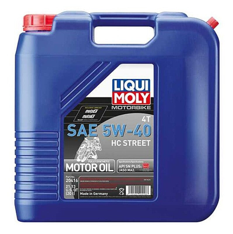 LIQUI MOLY Motorbike 4T HC Street Engine Oil - 5W-40 20 Liter, image 2
