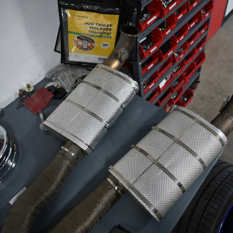 DEI Universal Muffler Shield Kit with Stainless Steel Ties