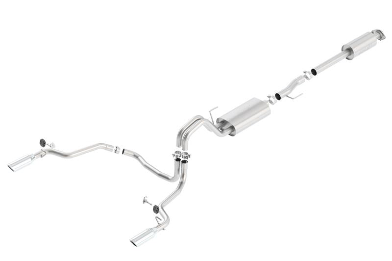 Borla Touring Cat-Back Exhaust - Ford F-150 2015-2020 (2.7L) - Chrome Tips