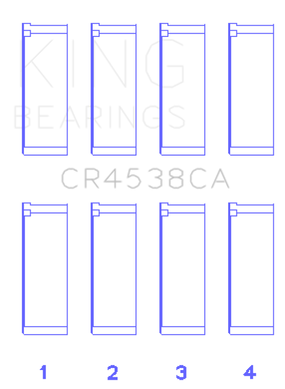 King Engine Bearings Mini Cooper S/Cooper S Conv/Works W11B16A Rod Bearing Set Size +0.25mm Compatible with 2002-2016 Mini Models