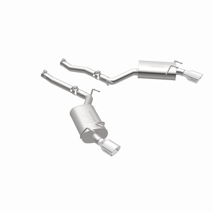 MagnaFlow Axle-Back Stainless Dual Split 4in Polished Tips for 10-15 Chevrolet Camaro Convert 3.6L V6 - OneFastShop