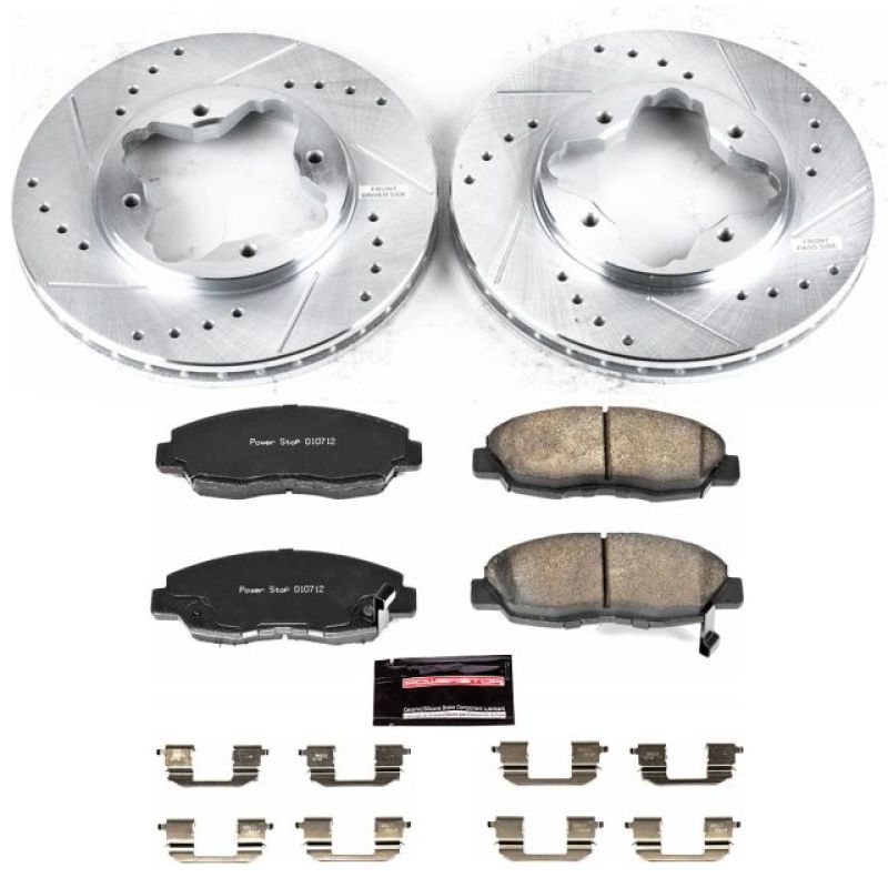 PowerStop Z23 Evolution Sport Front Brake Kit - Honda Accord / Acura CL 1990-1997