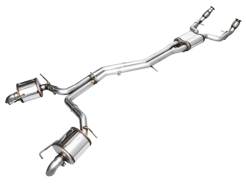 AWE Touring Edition Cat-back Exhaust for Audi C8 A6/A7 3.0T - Turn Downs, 2019-2023