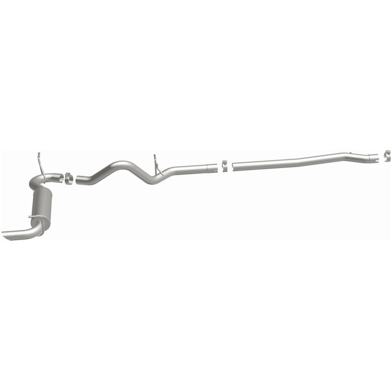Magnaflow Cat-Back Performance Exhaust for 12-14 Jeep Wrangler 4dr Single Straight Rear P/S Exit Stainless Steel - OneFastShop